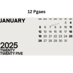 Calendars templates 100 page adjustable